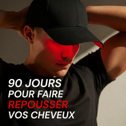 Casquette de thérapie par lumière rouge pour la repousse des cheveux